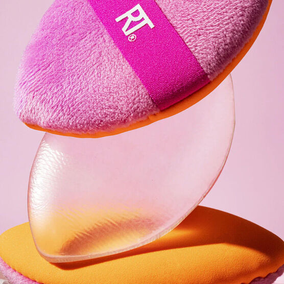 Kit com 4 Esponjas Puff 2 em 1 Real Techniques